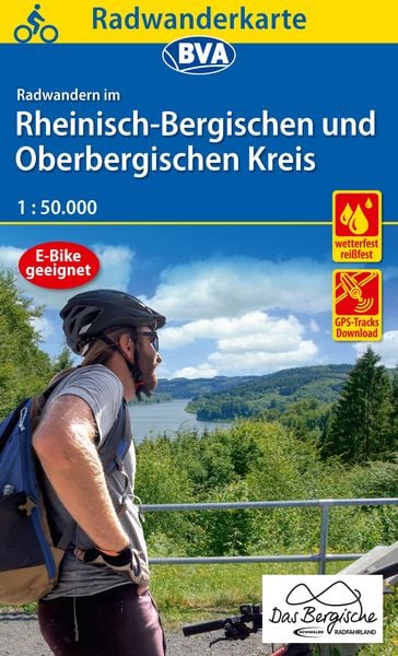Radwanderkarte BVA Radwandern im Rheinisch-Bergischen und Oberbergischen Kreis 1:50.000, reiß- und wetterfest, GPS-Tracks Download, Sonstige von ,