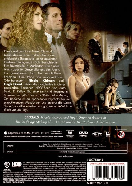 Produktbild: The Undoing: Staffel 1 [2 DVDs]