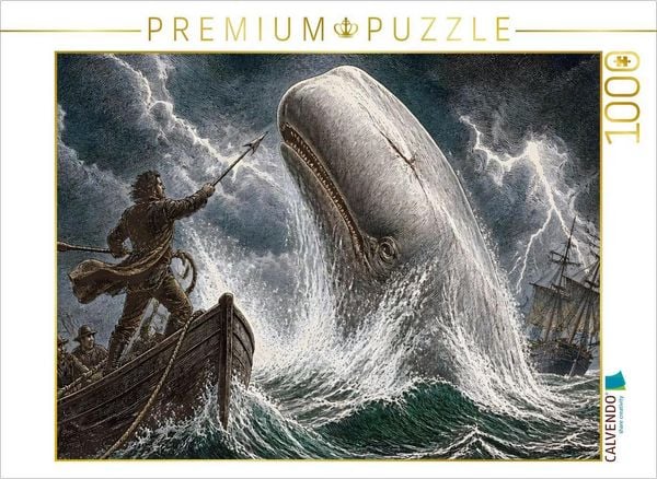 CALVENDO Puzzle Moby Dick / Herman Melville 1851 | 1000 Teile Lege-Größe 64 × 48 cm Foto-Puzzle für glückliche Stunden