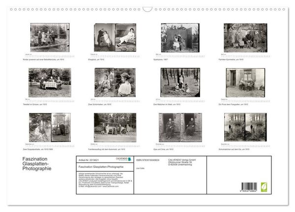 Produktbild: Faszination Glasplatten-Photographie (Wandkalender 2026 DIN A2 quer), CALVENDO Monatskalender