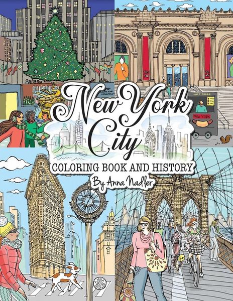 Produktbild: New York City Coloring Book & History