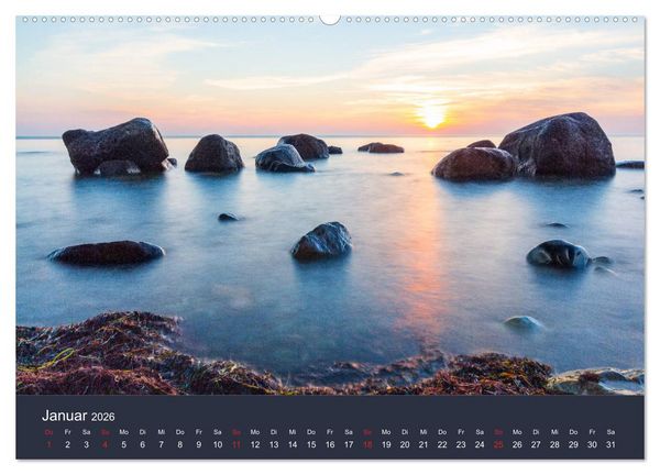 Produktbild: M&ouml;n, Impressionen einer d&auml;nischen Insel (hochwertiger Premium Wandkalender 2026 DIN A2 quer), Kunstdruck in Hochglanz