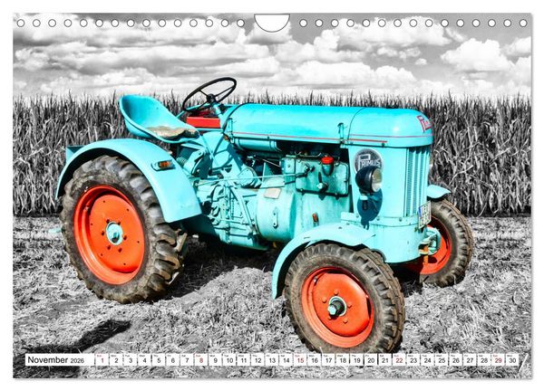 Produktbild: Tractors from past times (Wall Calendar 2026 DIN A4 landscape), CALVENDO 12 Month Wall Calendar