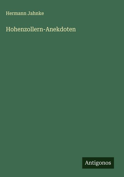 Produktbild: Hohenzollern-Anekdoten