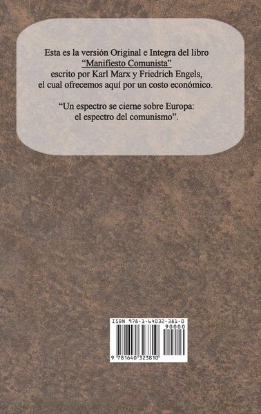 Produktbild: Manifiesto Comunista