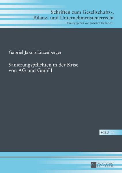 Produktbild: Sanierungspflichten in der Krise von AG und GmbH