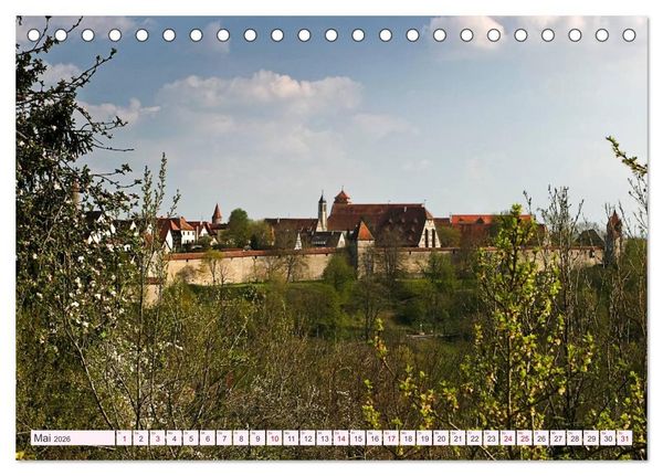 Produktbild: Romantisches Rothenburg ob der Tauber (Tischkalender 2026 DIN A5 quer), CALVENDO Monatskalender