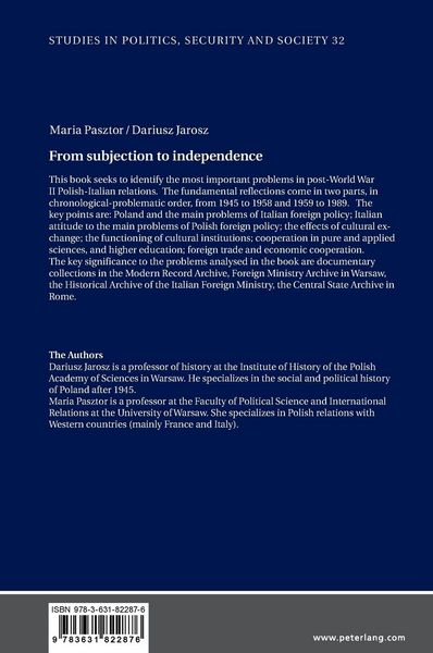 Produktbild: From Subjection to Independence