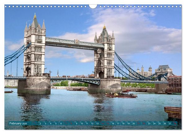 Produktbild: London around 1890-1900 - photos restored and colourised (Wall Calendar 2026 DIN A3 landscape), CALVENDO 12 Month Wall Calendar