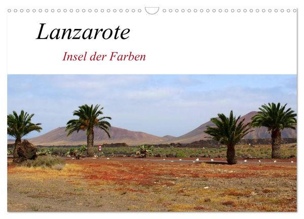 Lanzarote – Insel der Farben (Wandkalender 2024 DIN A3 quer), CALVENDO Monatskalender