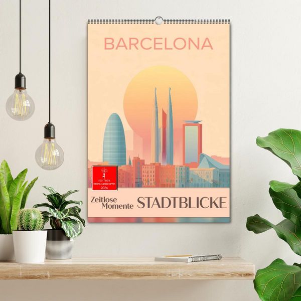 Produktbild: Stadtblicke - zeitlose Momente (Wandkalender 2026 DIN A2 hoch), CALVENDO Monatskalender