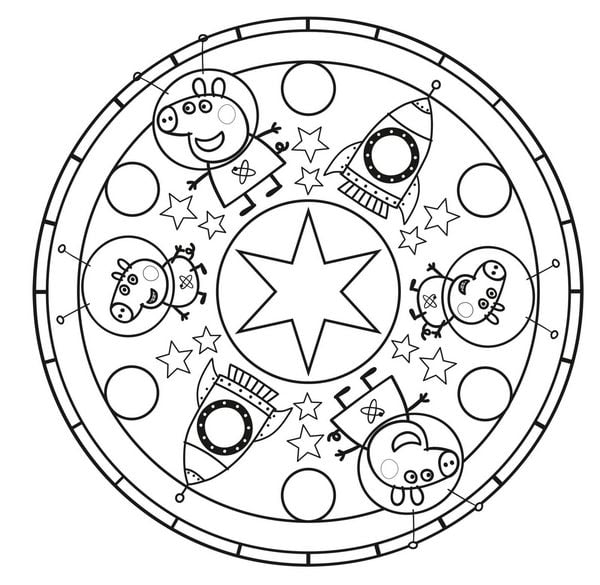 Produktbild: Peppa Wutz Ausmalbilder: MANDALA Malspa&szlig;