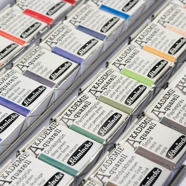 Produktbild: Schmincke AKADEMIE Aquarell Metallkasten, 40 x 1/2 N&auml;pfchen