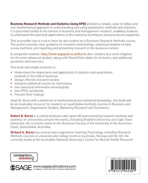 Produktbild: Business Research Methods and Statistics Using SPSS