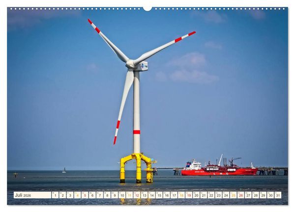 Produktbild: Windrad - Fluch und Segen (hochwertiger Premium Wandkalender 2026 DIN A2 quer), Kunstdruck in Hochglanz