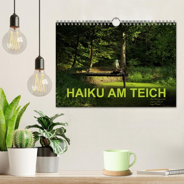 Produktbild: HAIKU AM TEICH (Wandkalender 2026 DIN A4 quer), CALVENDO Monatskalender