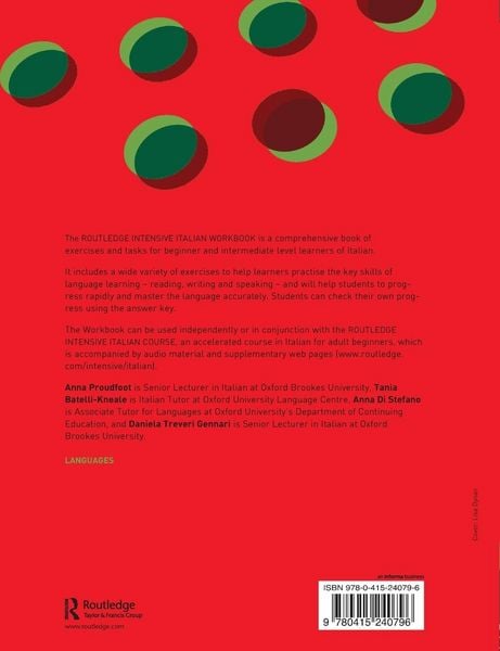 Produktbild: Routledge Intensive Italian Workbook