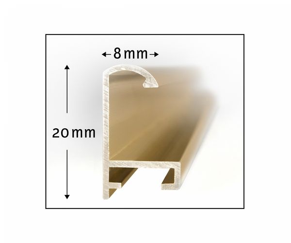 Produktbild: MNZ - 2 x Alurahmen Gold 24 x 30 cm