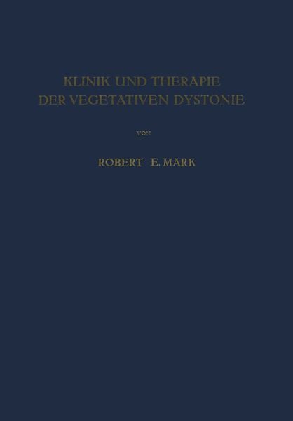 Produktbild: Klinik und Therapie der Vegetativen Dystonie