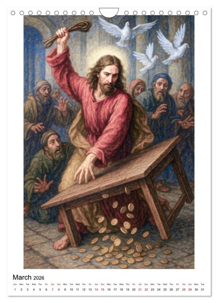 Produktbild: The Way of the Son of Man (Wall Calendar 2026 DIN A4 portrait), CALVENDO 12 Month Wall Calendar