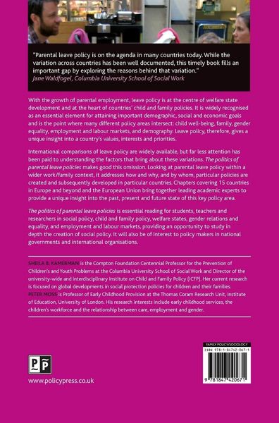 Produktbild: The politics of parental leave policies