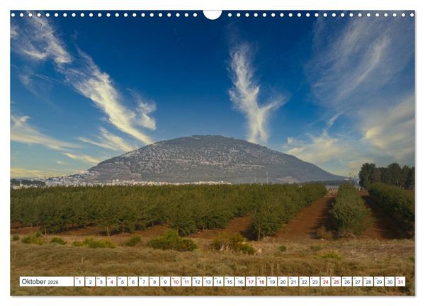 Produktbild: Biblische Orte in Israel mit Bibelstellen (Wandkalender 2026 DIN A3 quer), CALVENDO Monatskalender