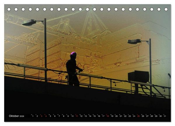 Produktbild: Photo-Art / Hamburg Hafen (Tischkalender 2026 DIN A5 quer), CALVENDO Monatskalender