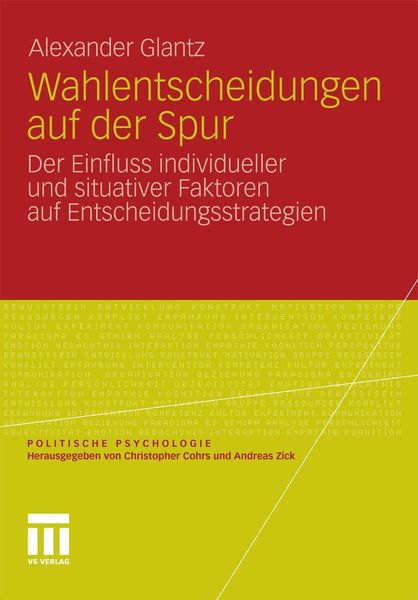 Produktbild: Wahlentscheidungen auf der Spur