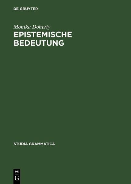 Produktbild: Epistemische Bedeutung