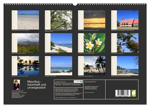 Produktbild: Mauritius - traumhaft und unvergesslich (hochwertiger Premium Wandkalender 2026 DIN A2 quer), Kunstdruck in Hochglanz
