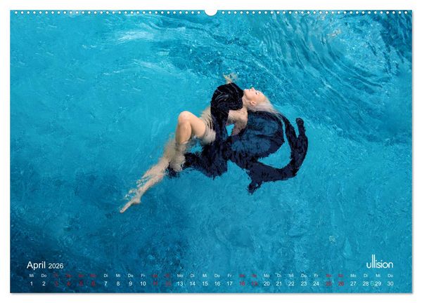 Produktbild: PIPPA CRASH &ndash; schwarz zu rot (Wandkalender 2026 DIN A2 quer), CALVENDO Monatskalender