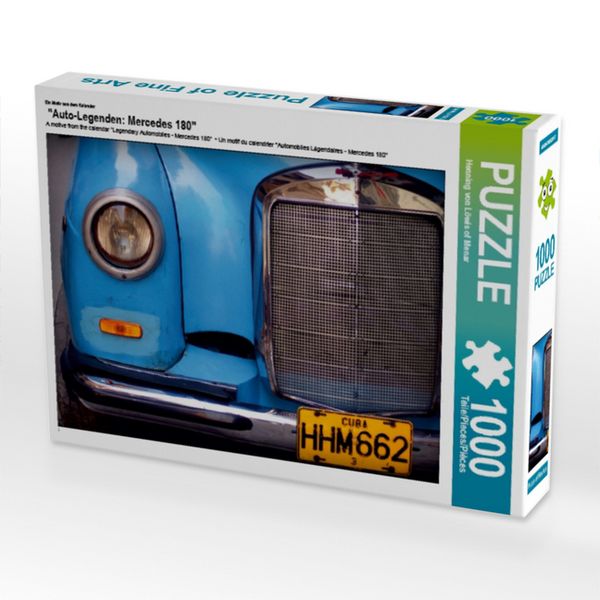 CALVENDO Puzzle Ein Motiv aus dem Kalender 'Auto-Legenden: Mercedes 180' | 1000 Teile Lege-Größe 64x48cm Foto-Puzzle für glückliche Stunden