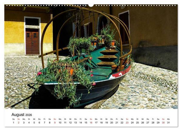 Produktbild: Impressionen vom Comer See (hochwertiger Premium Wandkalender 2026 DIN A2 quer), Kunstdruck in Hochglanz