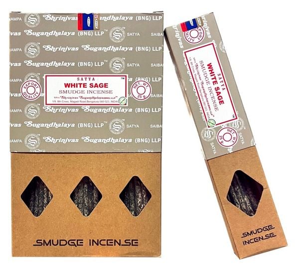 Produktbild: Satya "White Sage" Smudge Incense 25gr.