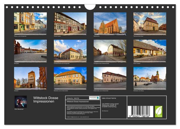 Produktbild: Wittstock Dosse Impressionen (Wandkalender 2026 DIN A4 quer), CALVENDO Monatskalender