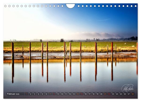 Produktbild: Friesland - Watt und Nordsee / CH-Version (Wandkalender 2026 DIN A4 quer), CALVENDO Monatskalender