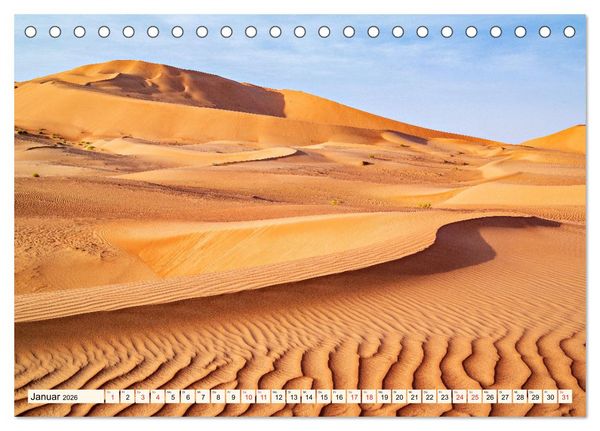 Produktbild: Rub al-Chali Oman (Tischkalender 2026 DIN A5 quer), CALVENDO Monatskalender