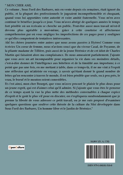 Produktbild: Le culte du moi