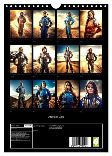 Produktbild: Dirt Race Girls (Wandkalender 2026 DIN A4 hoch), CALVENDO Monatskalender