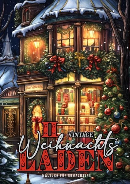 Produktbild: Vintage Weihnachtsladen Malbuch f&uuml;r Erwachsene 2