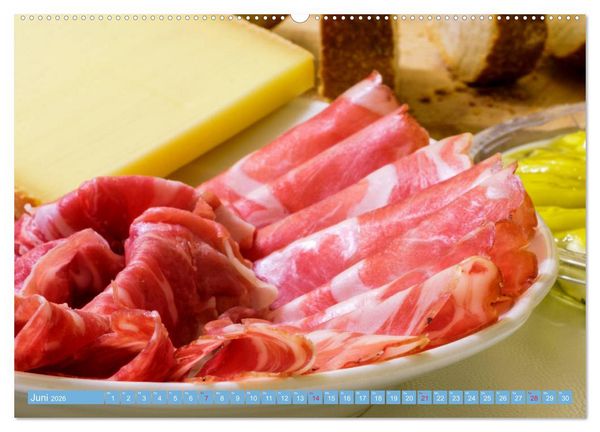 Produktbild: Brotzeit. Z&uuml;nftige Schmankerl der bayerischen Kultur (hochwertiger Premium Wandkalender 2026 DIN A2 quer), Kunstdruck in Hochglanz