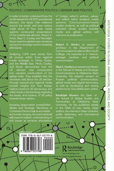 Produktbild: Global Media and Strategic Narratives of Contested Democracy