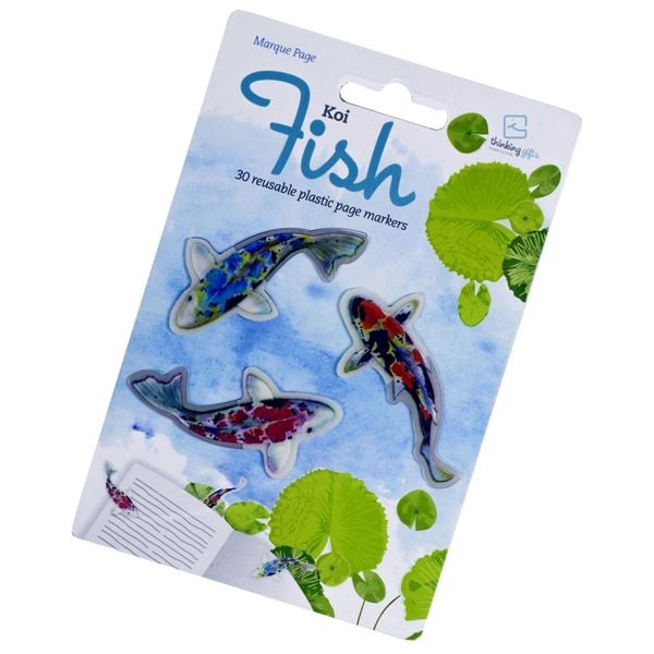 Stikki Marks 30 Mini-Lesezeichen (Koi Fish) | selbsthaftend | wiederablösbar