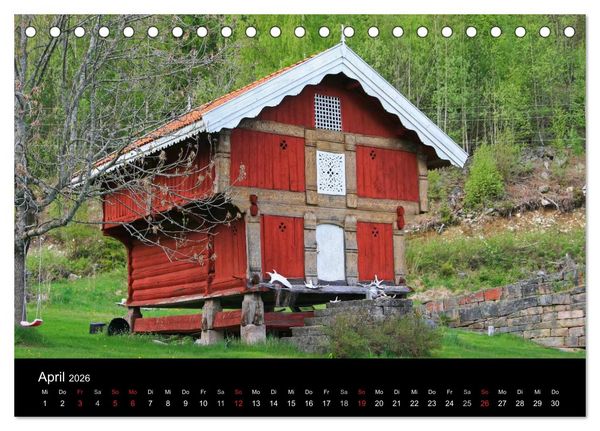 Produktbild: Norwegen 2026 (Tischkalender 2026 DIN A5 quer), CALVENDO Monatskalender