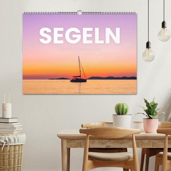 Produktbild: Segeln - Kurs aufs offene Meer. (Wandkalender 2026 DIN A2 quer), CALVENDO Monatskalender