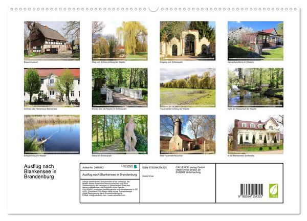 Produktbild: Ausflug nach Blankensee in Brandenburg (hochwertiger Premium Wandkalender 2027 DIN A2 quer), Kunstdruck in Hochglanz