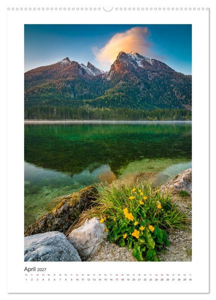 Produktbild: Ein Jahr am Hintersee (Wandkalender 2027 DIN A2 hoch), CALVENDO Monatskalender