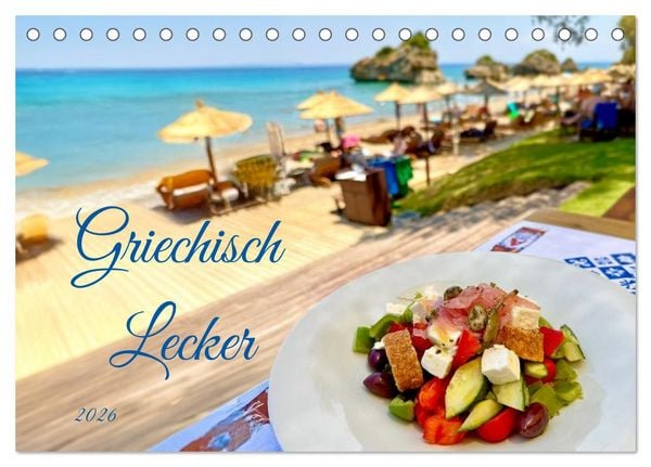 Produktbild: Griechisch Lecker (Tischkalender 2026 DIN A5 quer), CALVENDO Monatskalender