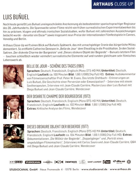 Produktbild: Luis Bunuel / Arthaus Close-Up [3 BRs]