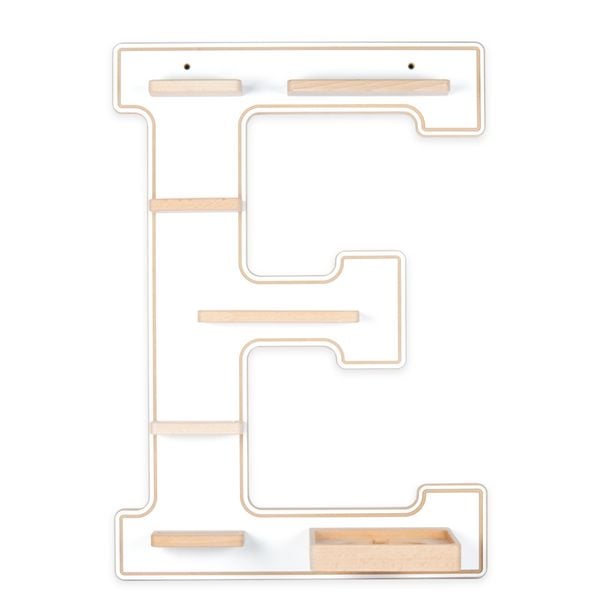 Holz Regal Buchstabe E für Toniebox Tonies Figuren
